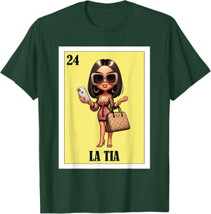 Funny Mexican Design for Aunt Fresa Version - La Tia T-Shirt - T-Shirt | Forest