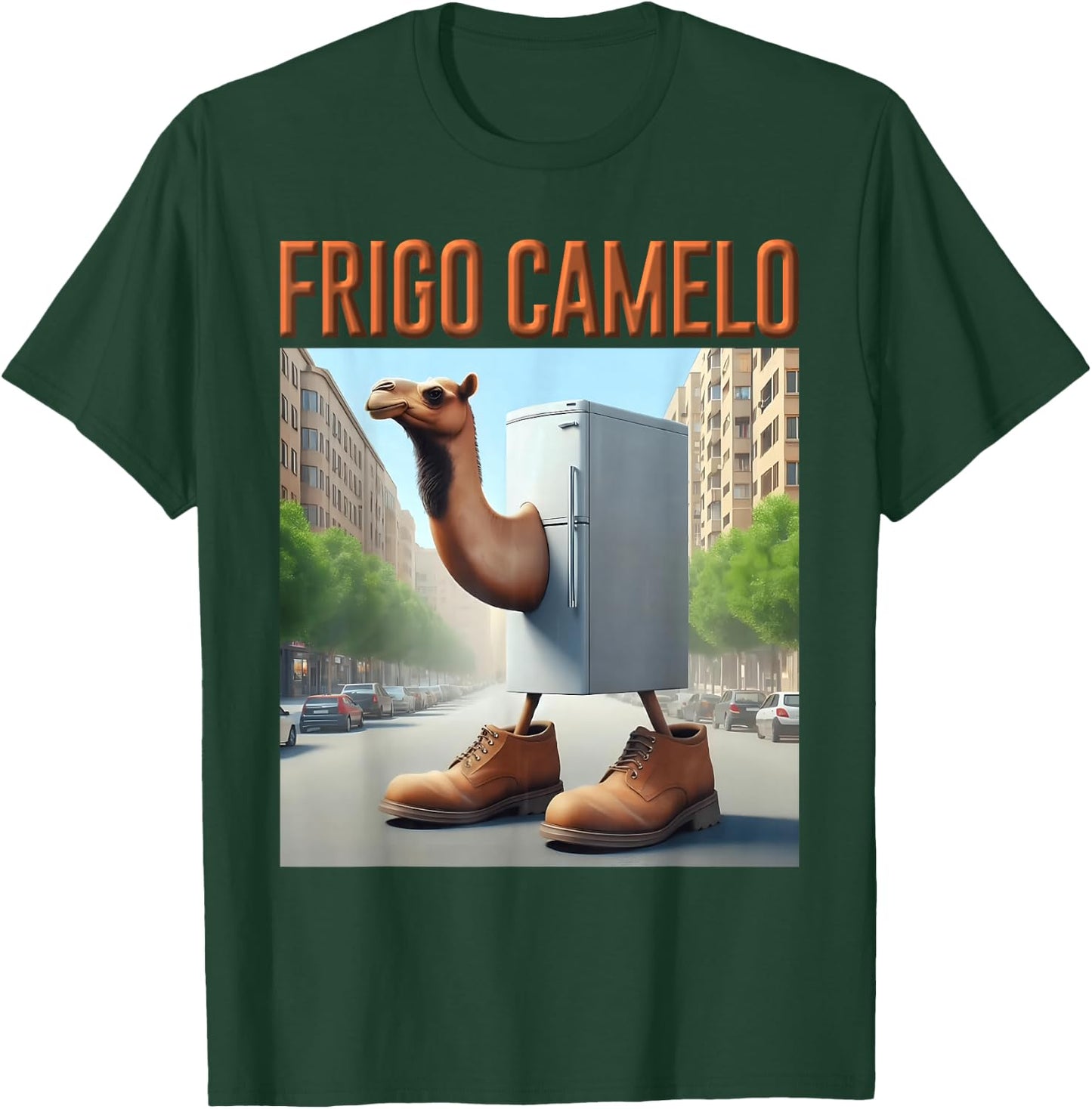 Frigo Camelo Camel AI Monster Italian Brainrot Kids Boys T-Shirt - T-Shirt | Forest