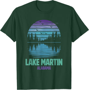 Lake Martin Alabama Outdoors Vintage T-Shirt - T-Shirt | Forest