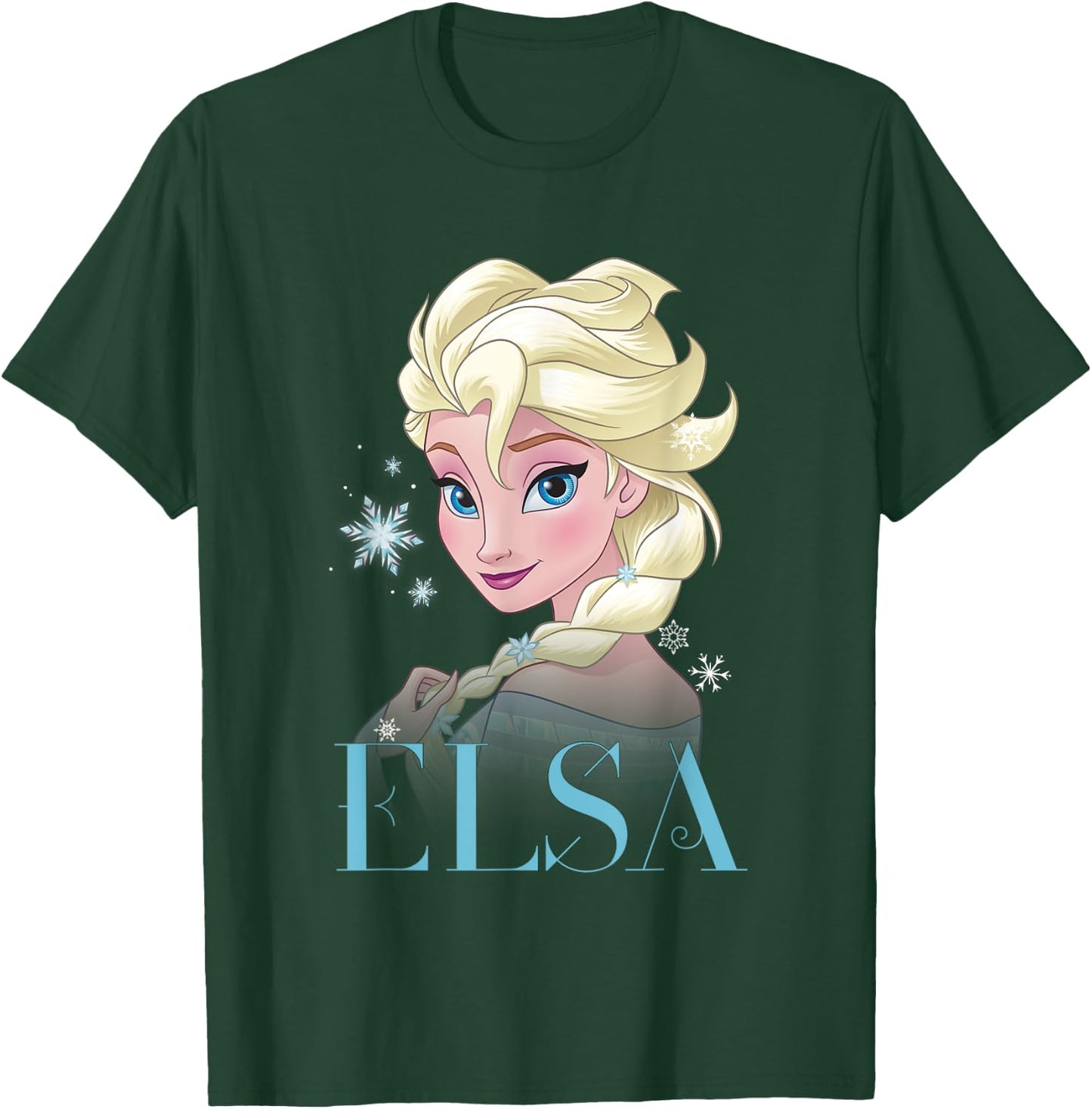 Frozen Elsa Snowflake Portrait T-Shirt - T-Shirt | Forest