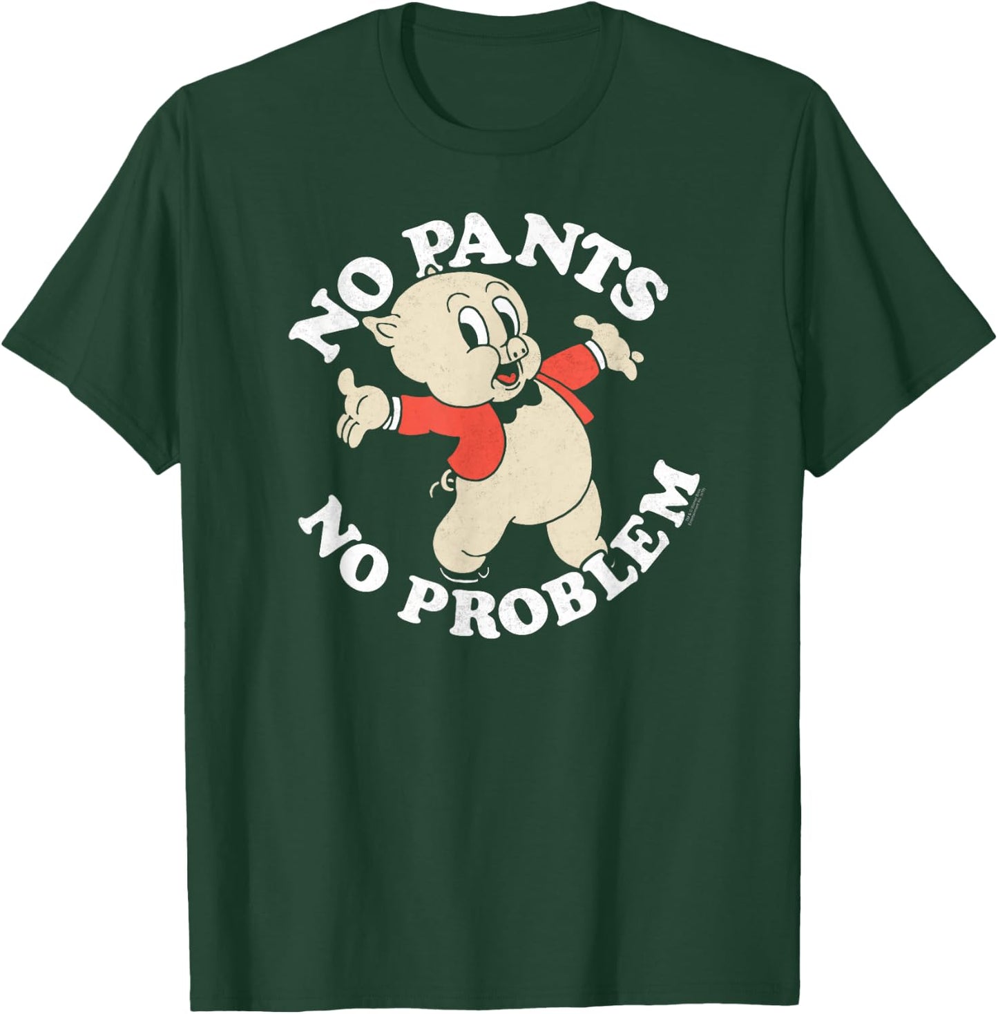 Looney Tunes Porky Pig No Pants T-Shirt - T-Shirt | Forest