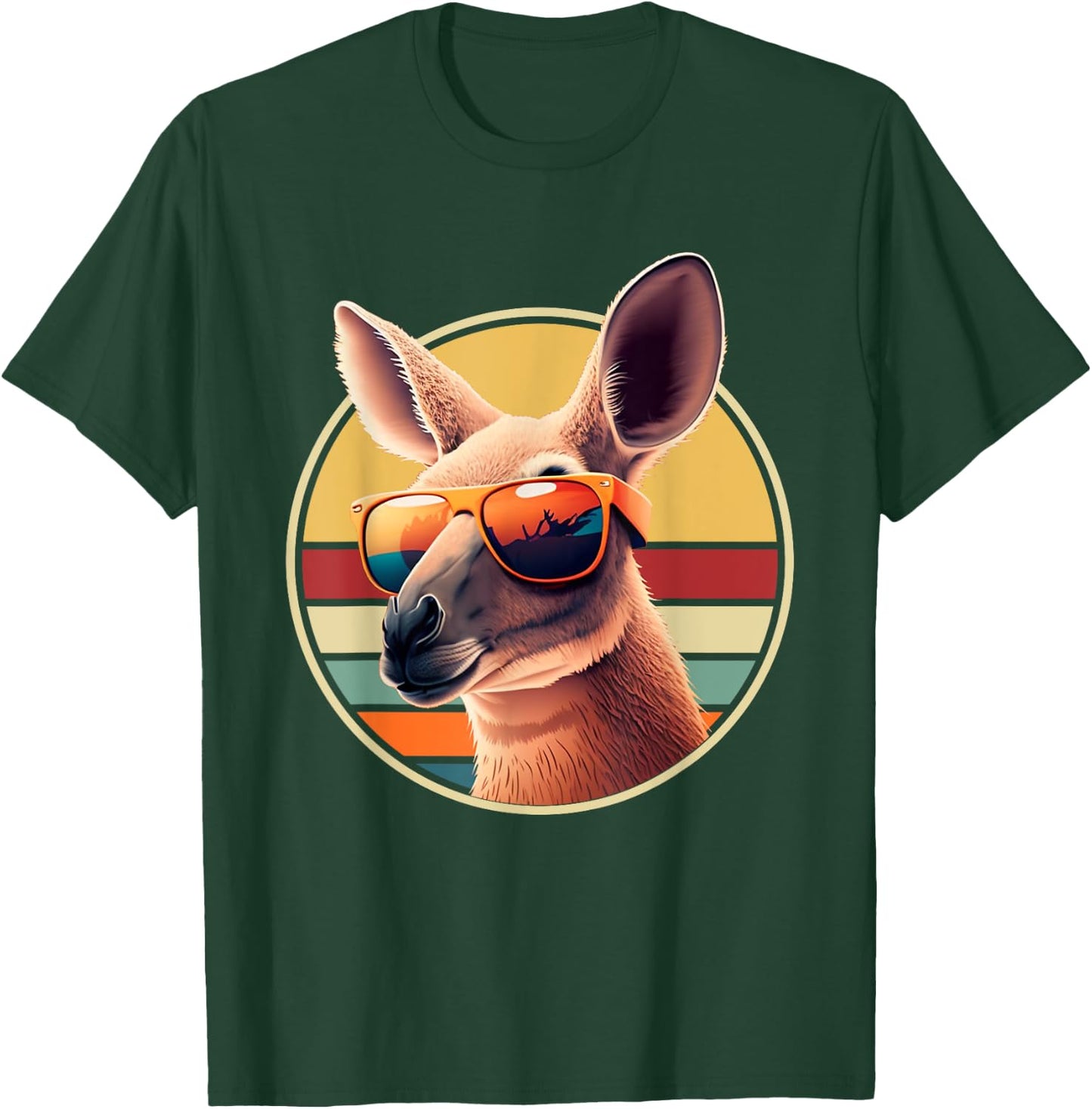 Funny Kangaroo Costume Outfit Retro Vintage Art Kangaroos T-Shirt - T-Shirt | Forest