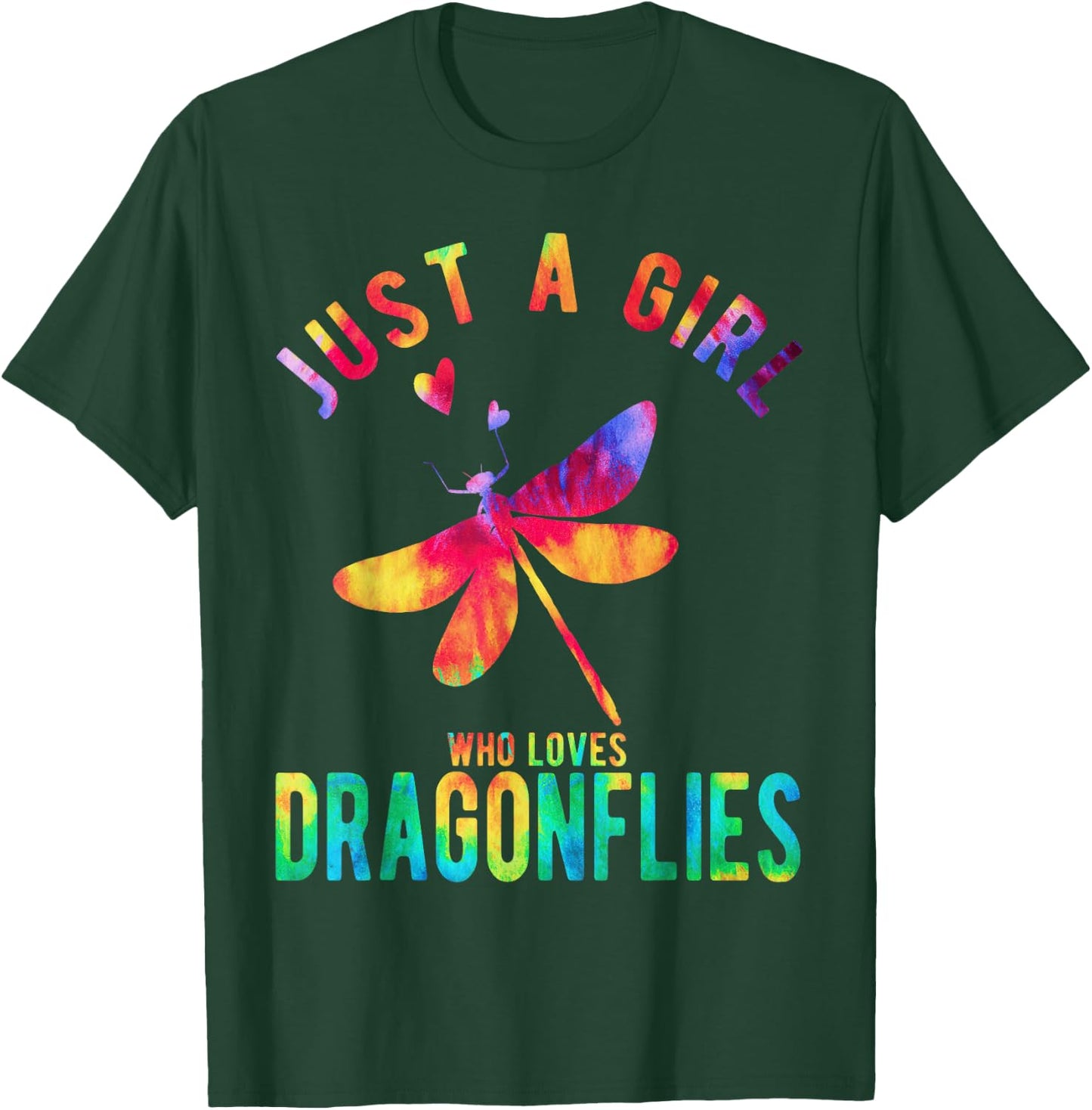 Just A Girl Who Loves Dragonflies Dragonfly Lover T-Shirt - T-Shirt | Forest