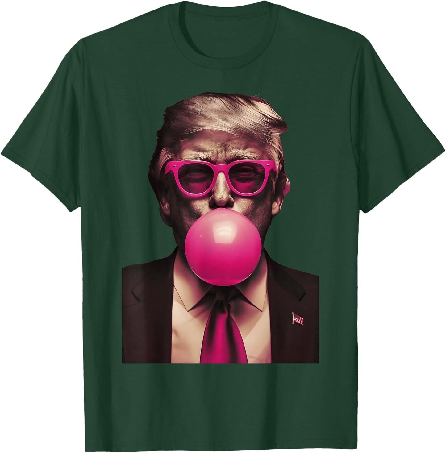 Trump Pink Bubblegum Funny T-Shirt - T-Shirt | Forest