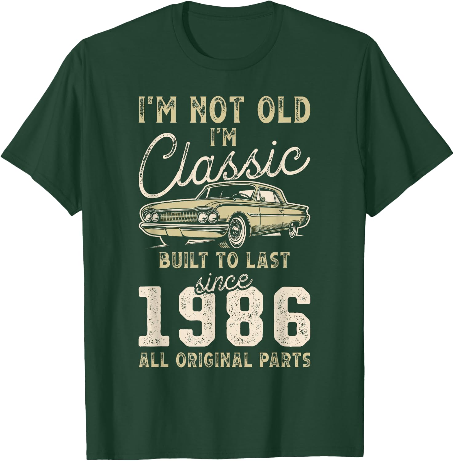 Born 1986 39th Birthday Vintage T-Shirt - T-Shirt | Forest