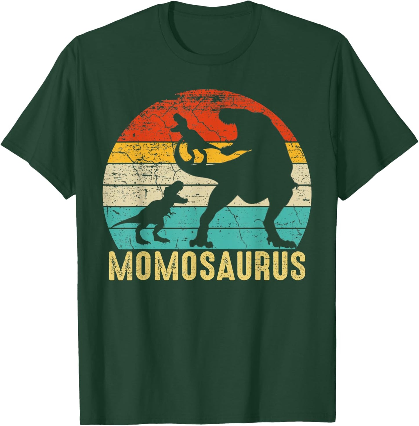 Momosaurus T Rex Momo Dinosaur 2 Kids Matching Family T-Shirt - T-Shirt | Forest