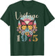 Vintage 47th 1975 Butterfly Floral Birthday Women Mom Gifts T-Shirt - T-Shirt | Forest