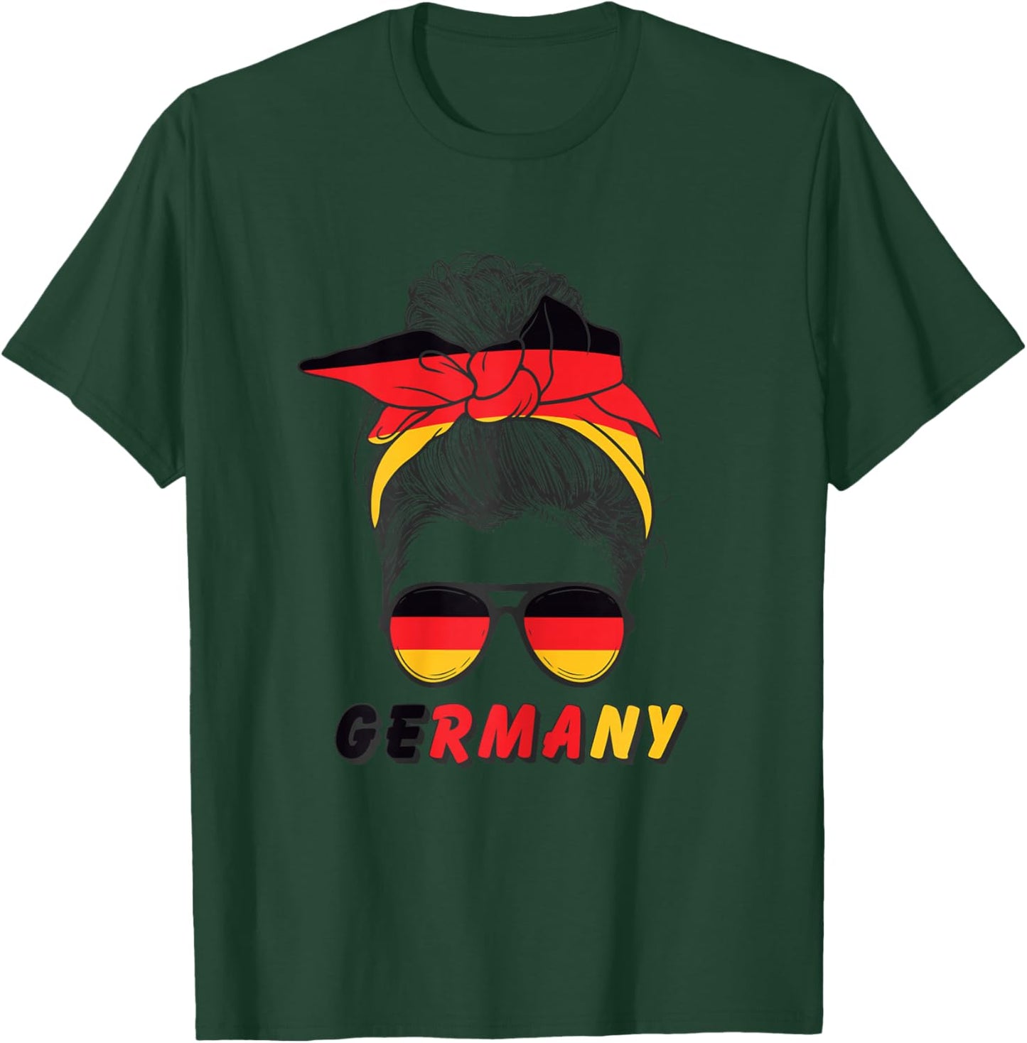 German Girl, Germany Flag, Germany , White T-Shirt - T-Shirt | Forest