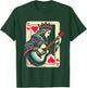 Queen of Hearts Guitarist - Vintage Guitar Card Game Lover T-Shirt - T-Shirt | Forest