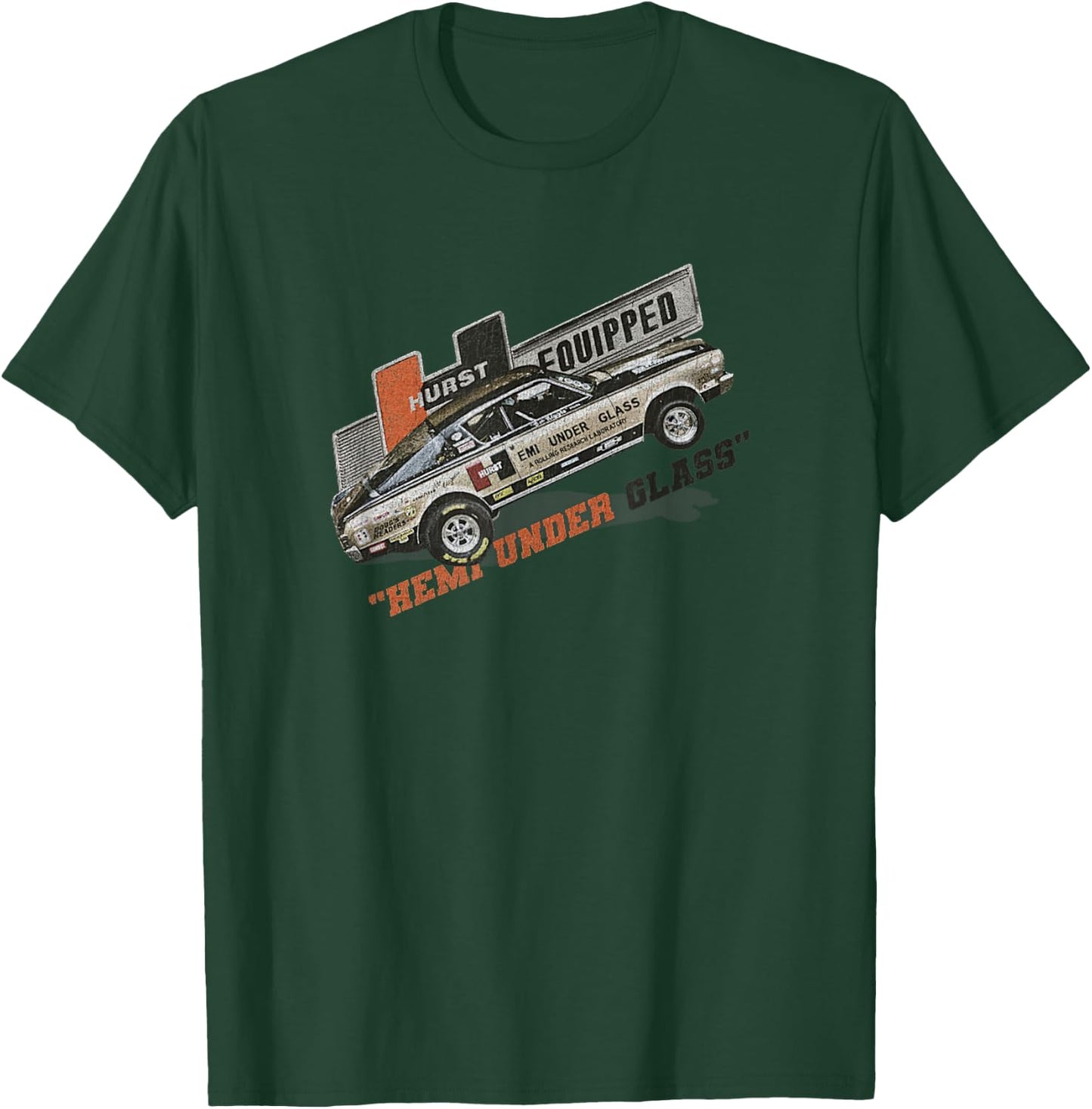 Vintage Retro Car Classic Hurst Performance Drag Race T-Shirt - T-Shirt | Forest