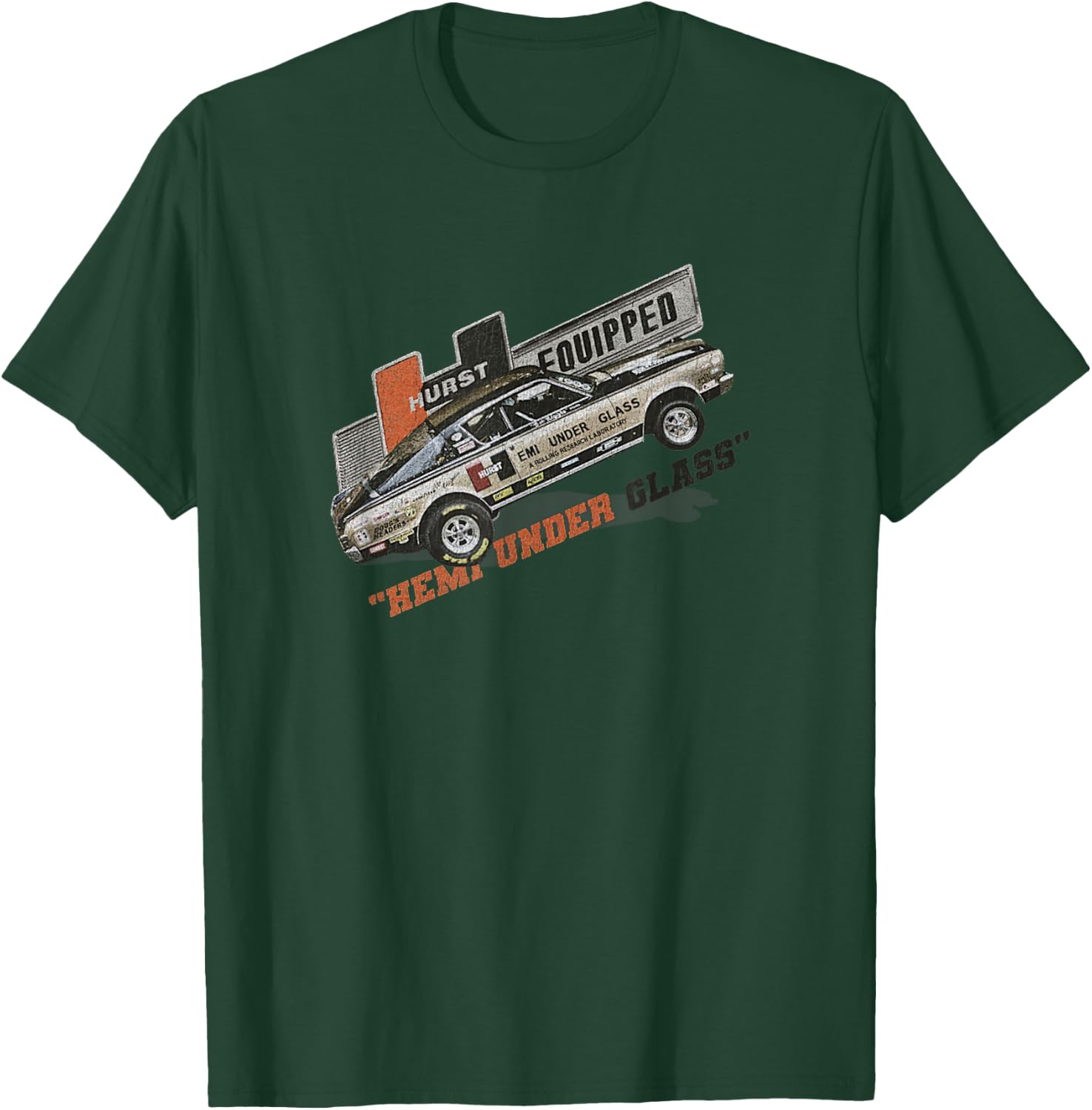 Vintage Retro Car Classic Hurst Performance Drag Race T-Shirt - T-Shirt | Forest