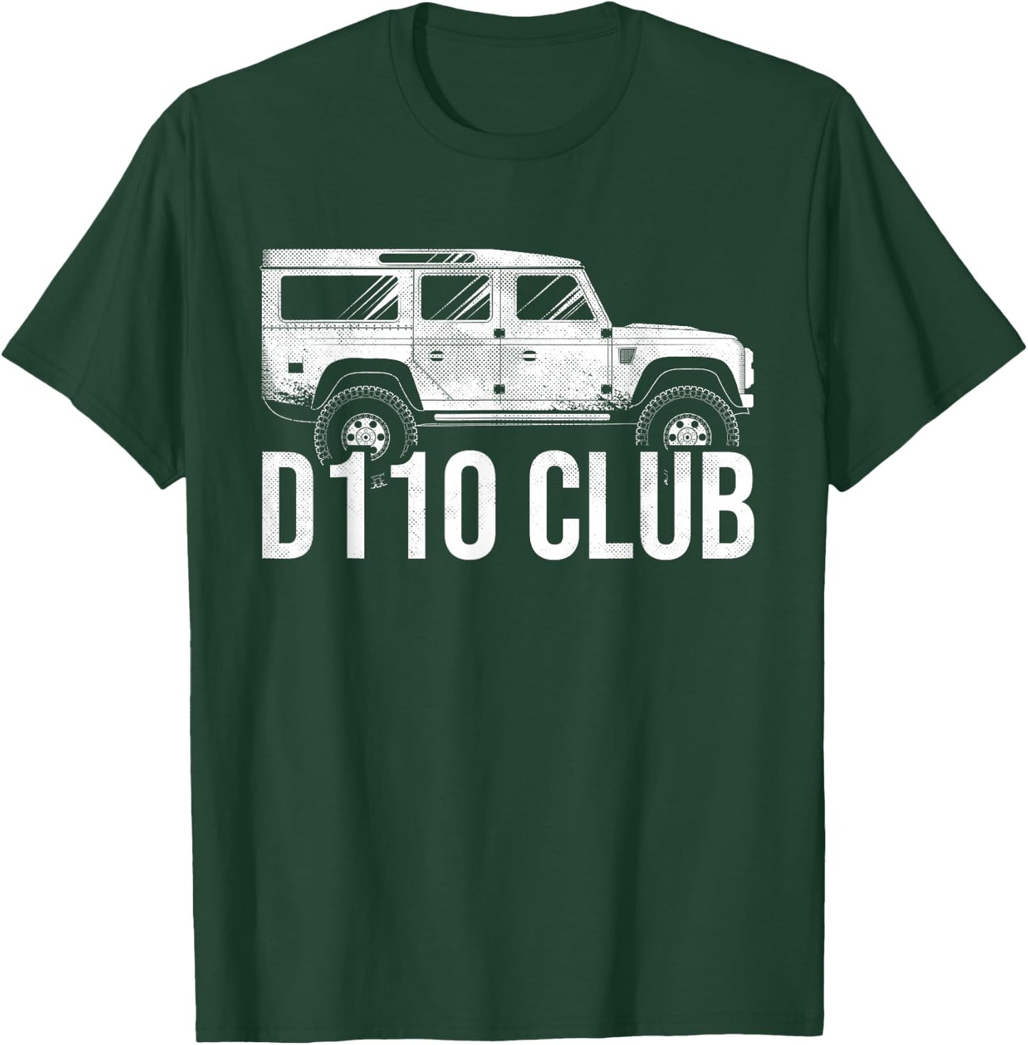 Defender D110 off-road vehicle 4x4 terrain mud nature gift T-Shirt - T-Shirt | Forest