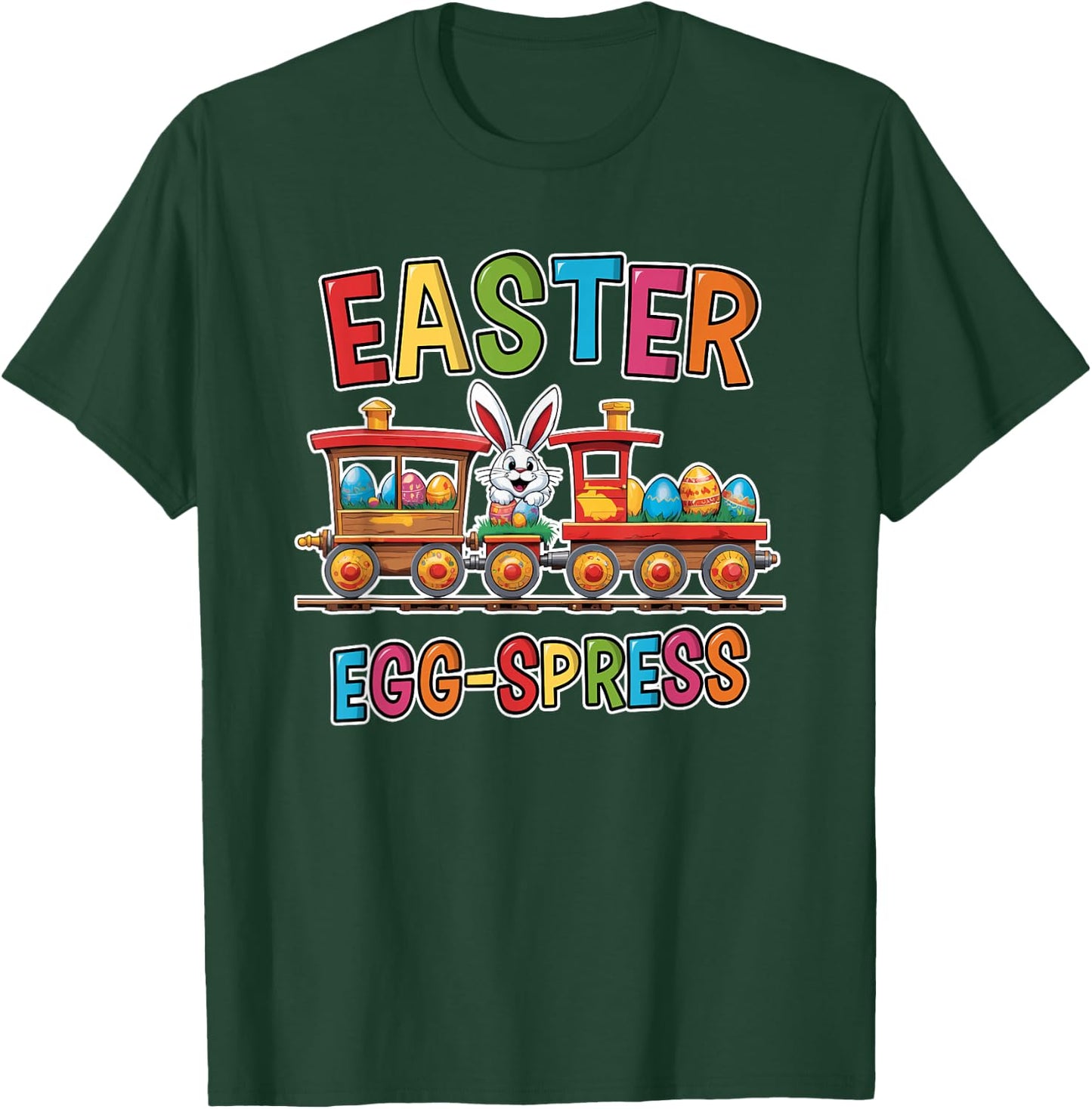 Easter Train Egg-Spress Easter Egg Hunting Boys T-Shirt - T-Shirt | Forest