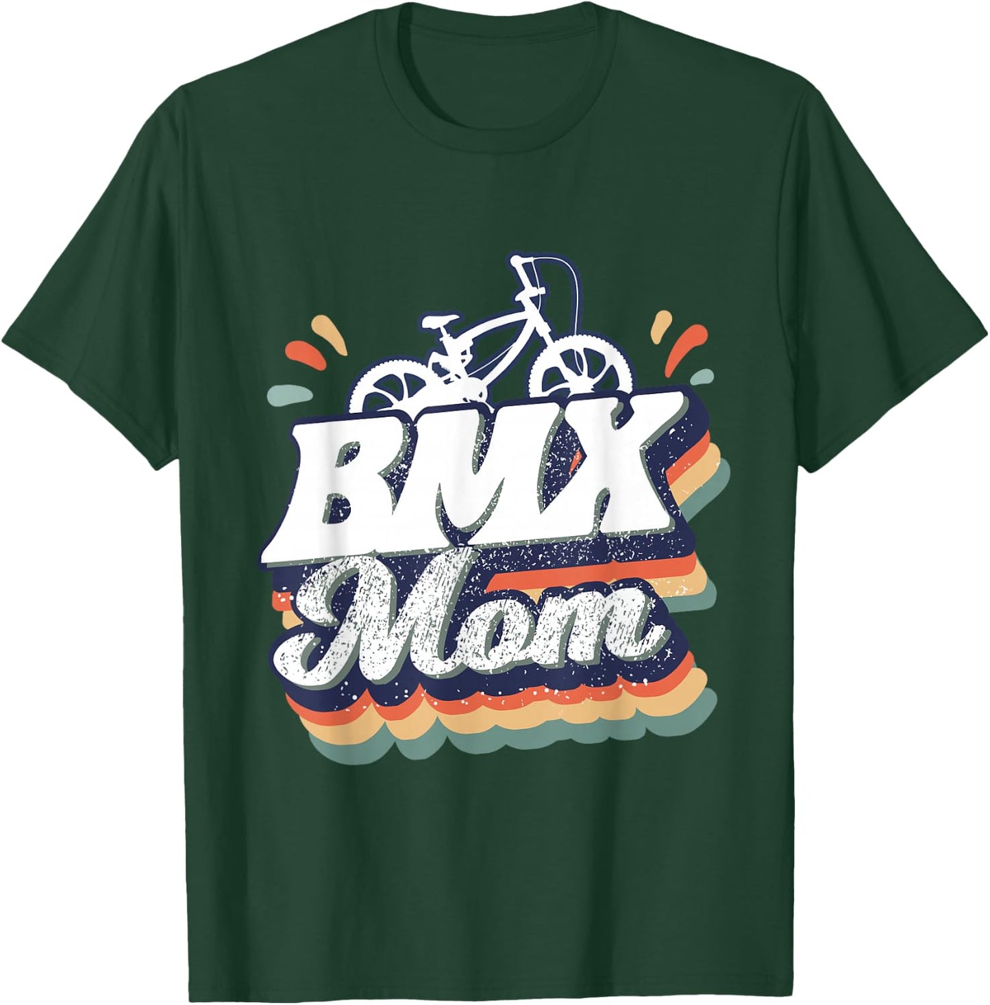Vintage BMX Mom Gift Funny BMX Driver T-Shirt - T-Shirt | Forest