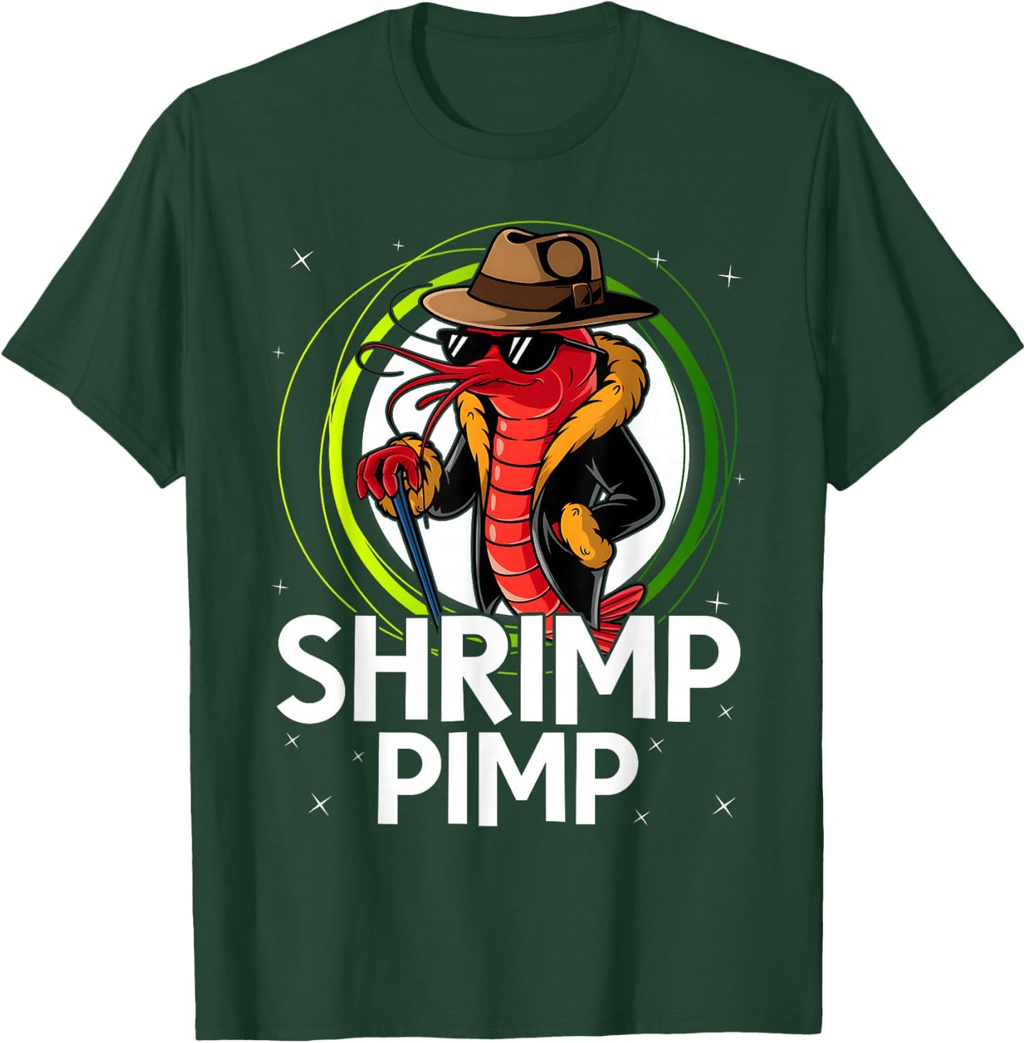 Funny Shrimp Lover Aquarist Red Crystal Shrimp Pimp Aquarium T-Shirt - T-Shirt | Forest