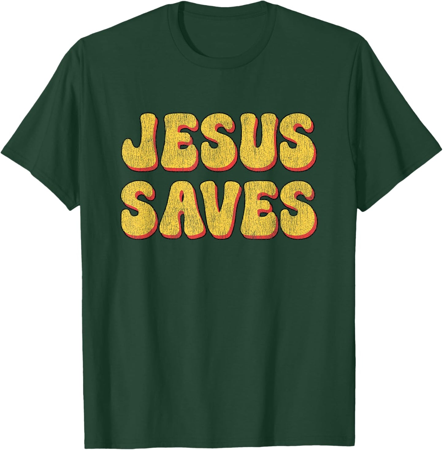 Jesus Saves - Popular Christian Faith Quote God Bible Christ T-Shirt - T-Shirt | Forest