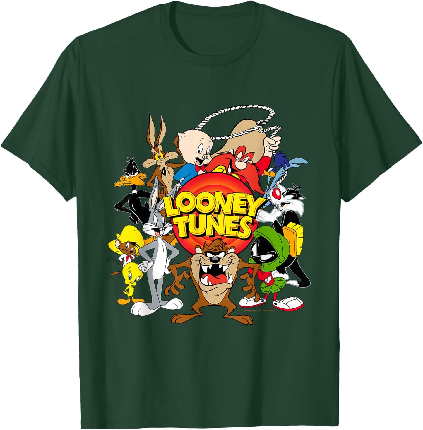 Looney Toons Character Group Small T-Shirt - T-Shirt | Forest