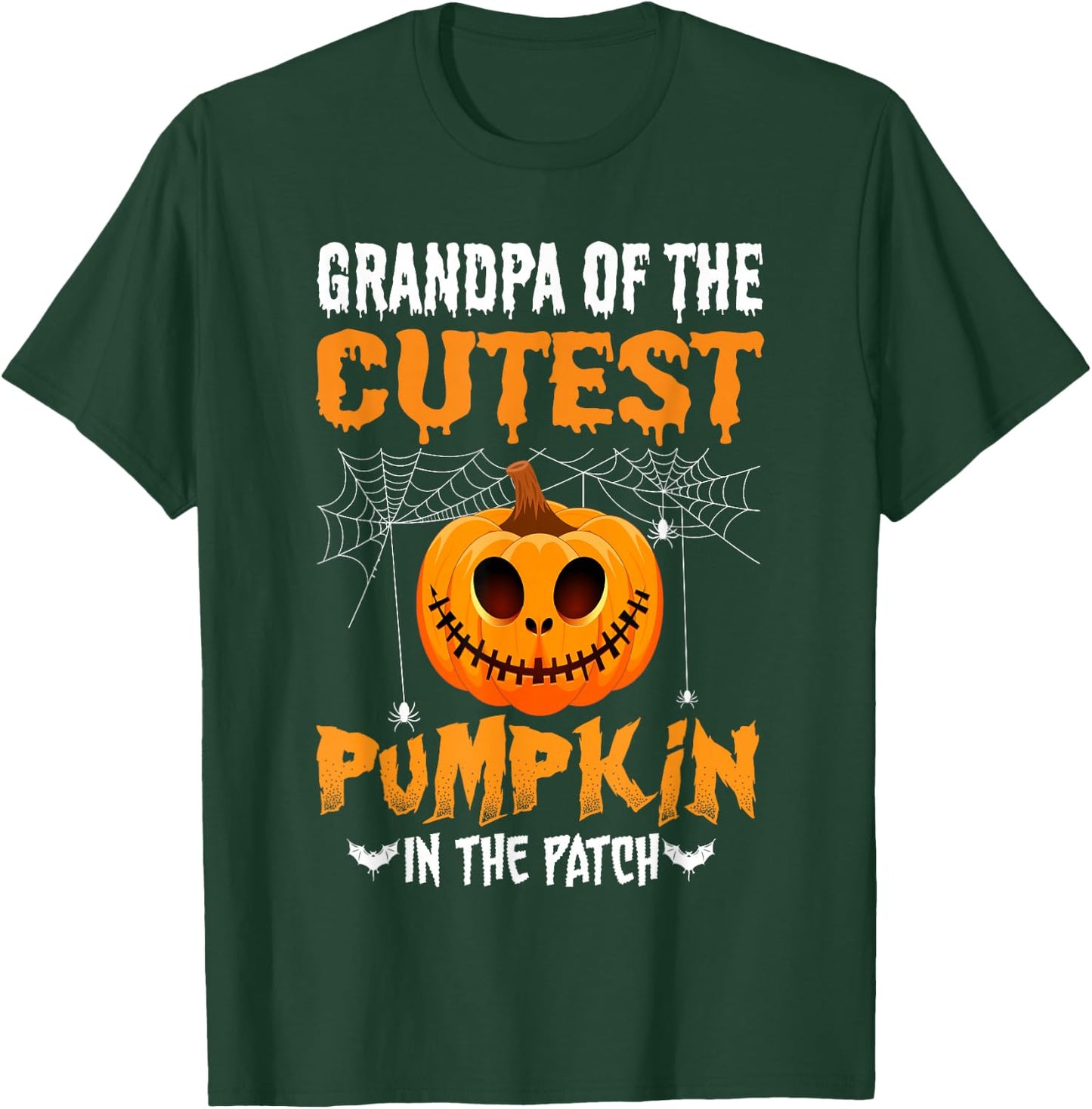 Grandpa of The Cutest Pumpkin in The Patch Halloween T-Shirt - T-Shirt | Forest