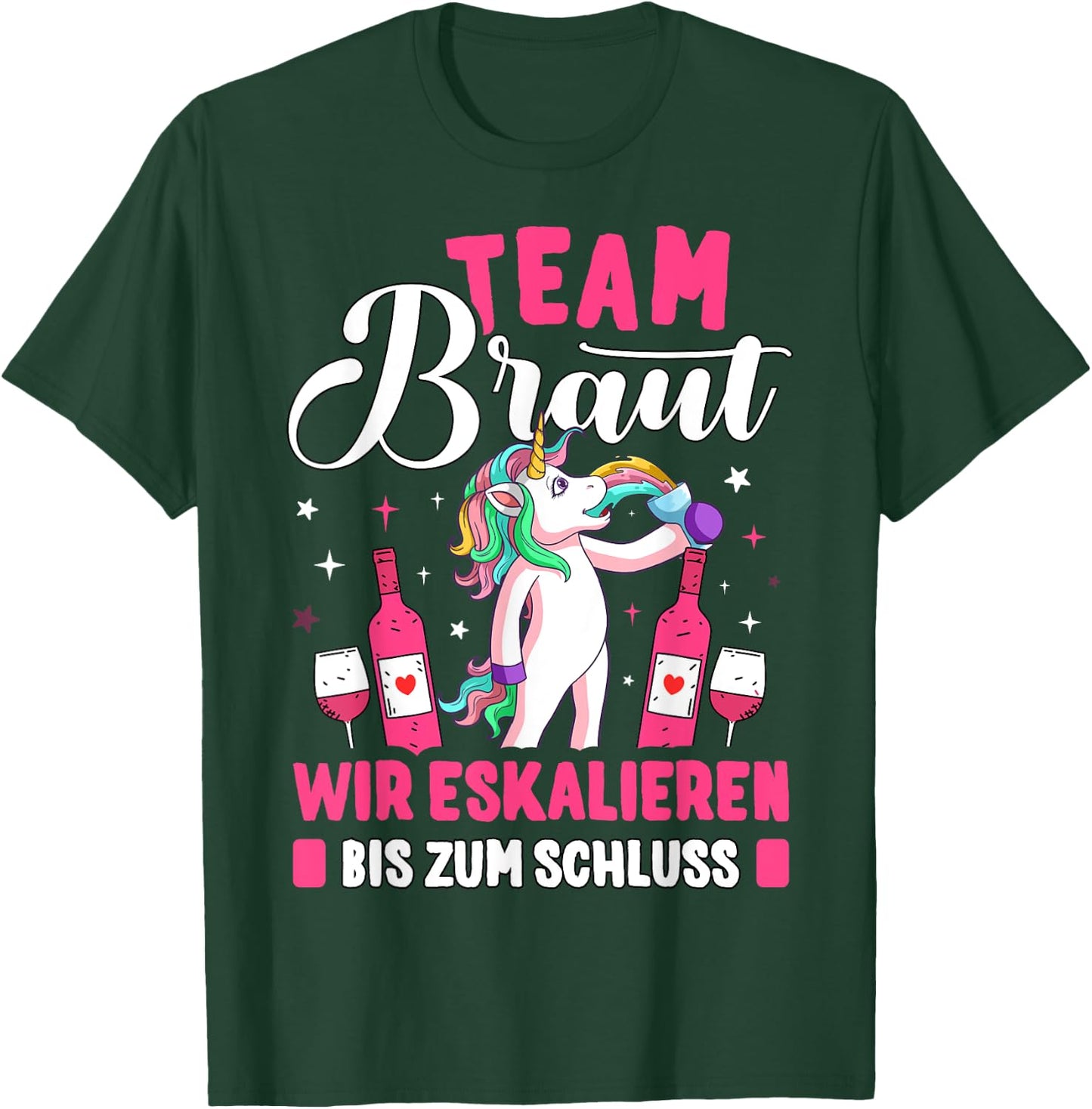 Team Braut JGA Women's Hen Night , black T-Shirt - T-Shirt | Forest
