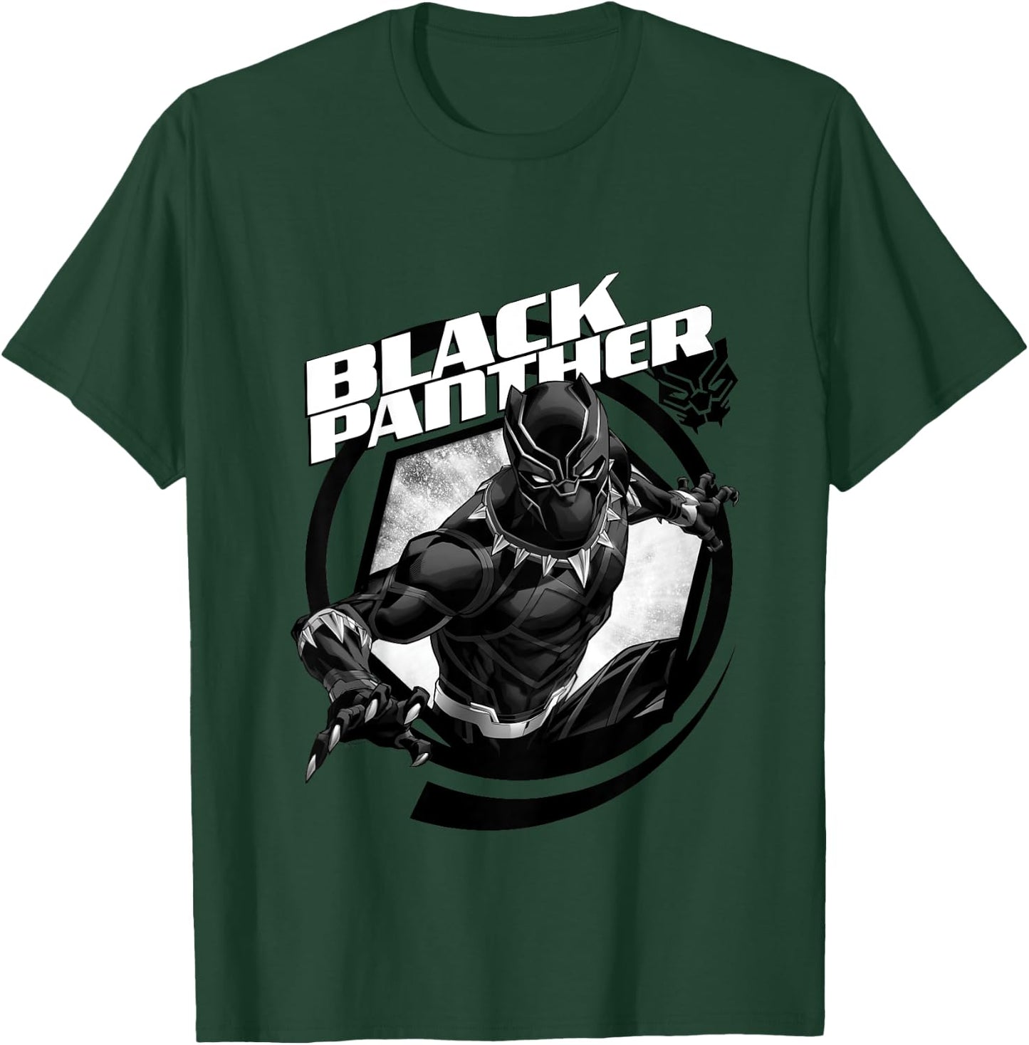 Kids Avengers Black Panther Hexagon , Black, 2 T-Shirt - T-Shirt | Forest