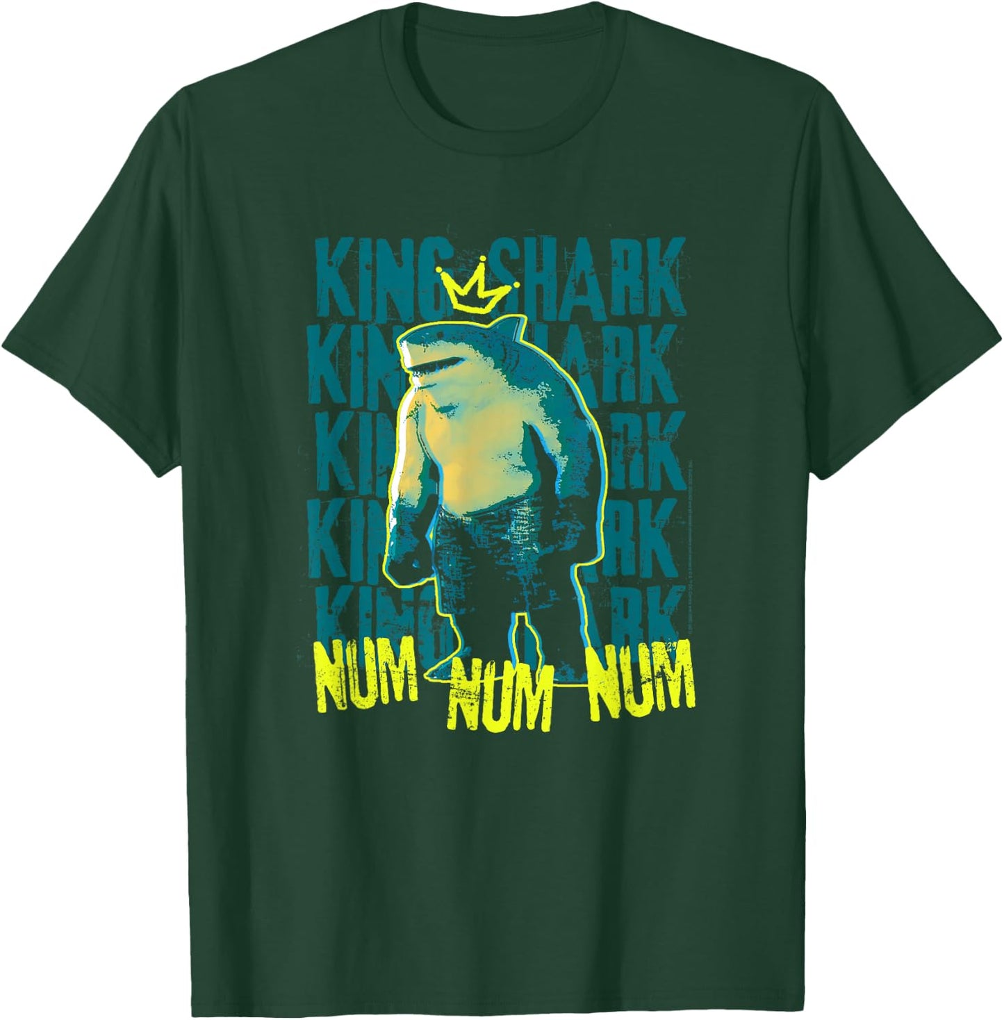 Suicide Squad King Shark Hero Num Num T-Shirt - T-Shirt | Forest