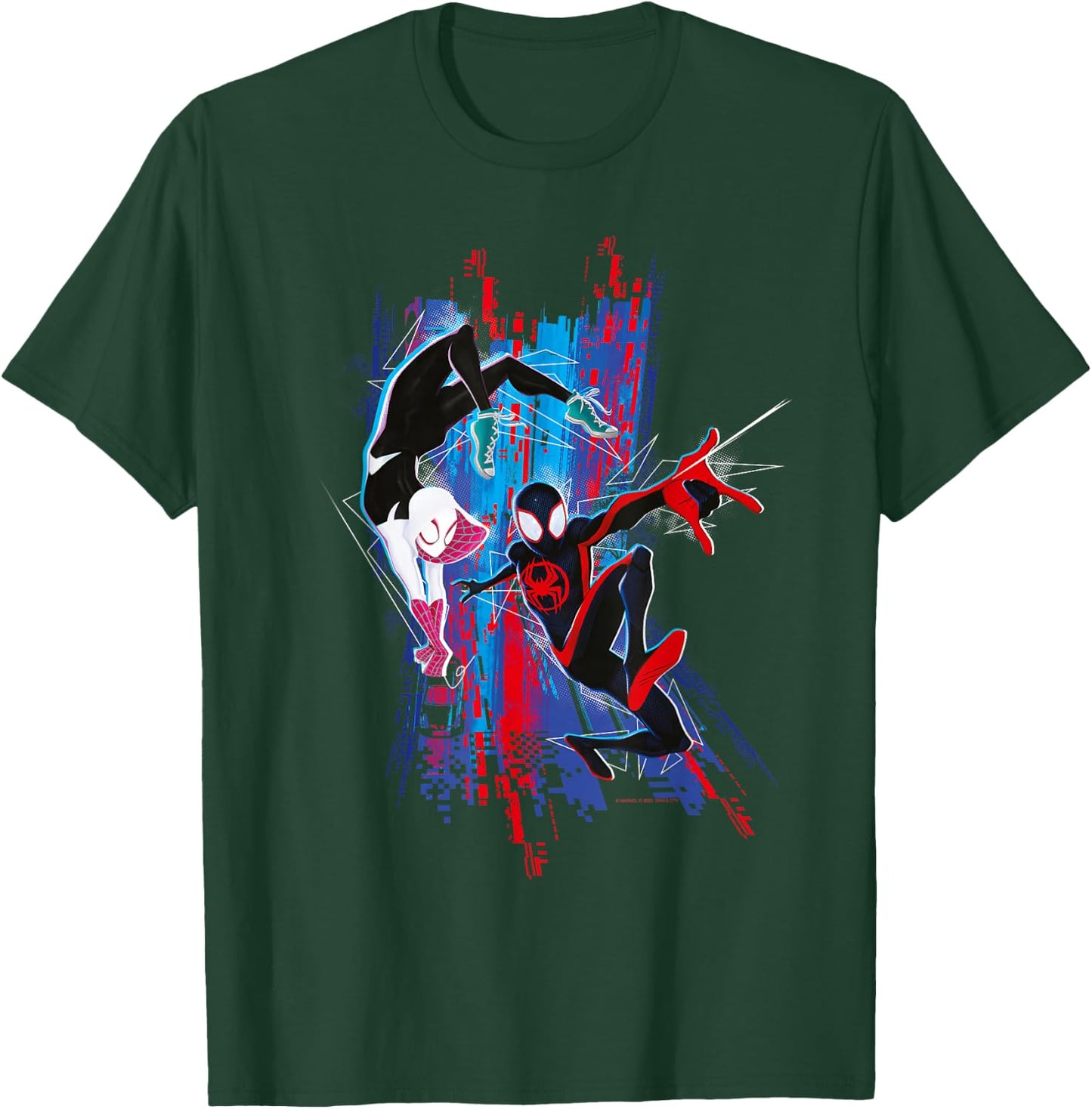 Marvel Spider-Man: Across the Spider-Verse Miles and Gwen , black T-Shirt - T-Shirt | Forest