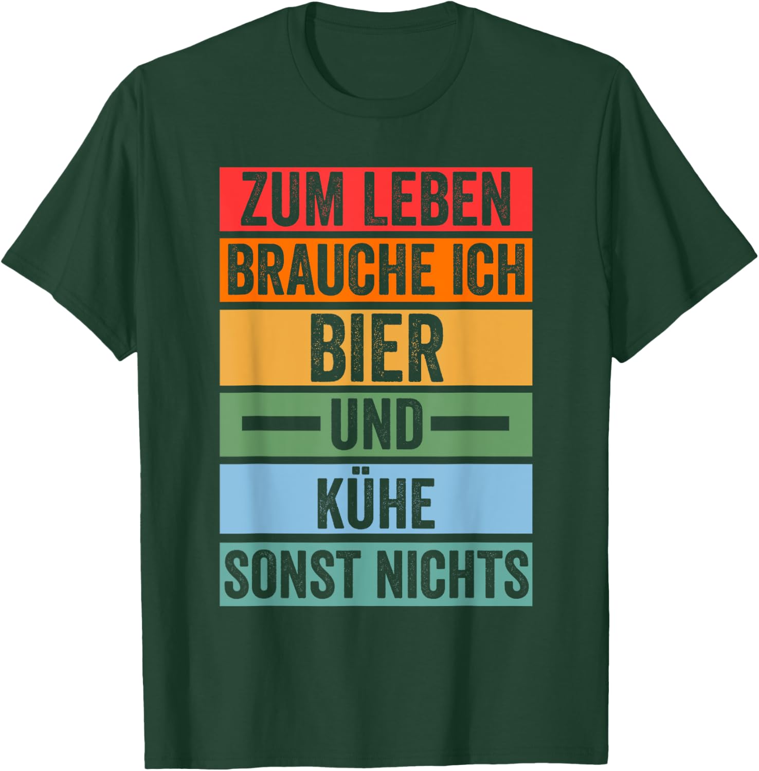 Beer Cow Farm Cow Farmer Beef Cows , black T-Shirt - T-Shirt | Forest