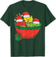 Santa Ramen Cats Anime Christmas Xmas Japanese Kids Girls T-Shirt - T-Shirt | Forest