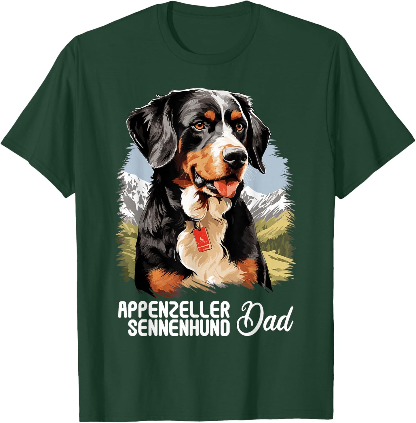 Appenzeller Sennenhund Dad Hund Appenzeller Sennenhund T-Shirt - T-Shirt | Forest