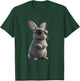 Bunny with Sunglasses - Cool Design for Rabbit Lovers , black T-Shirt - T-Shirt | Forest