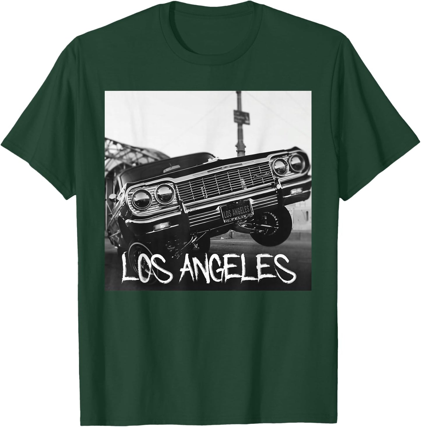 Los Angeles California Shirts Hydraulic Lowrider LA Gifts T-Shirt - T-Shirt | Forest