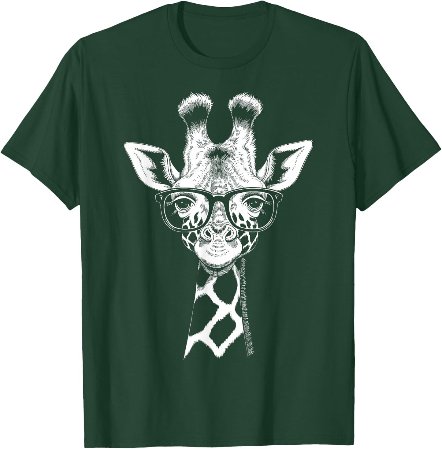Cool Giraffe Graphic Casual Summer Funny Cute Animal Lover T-Shirt - T-Shirt | Forest