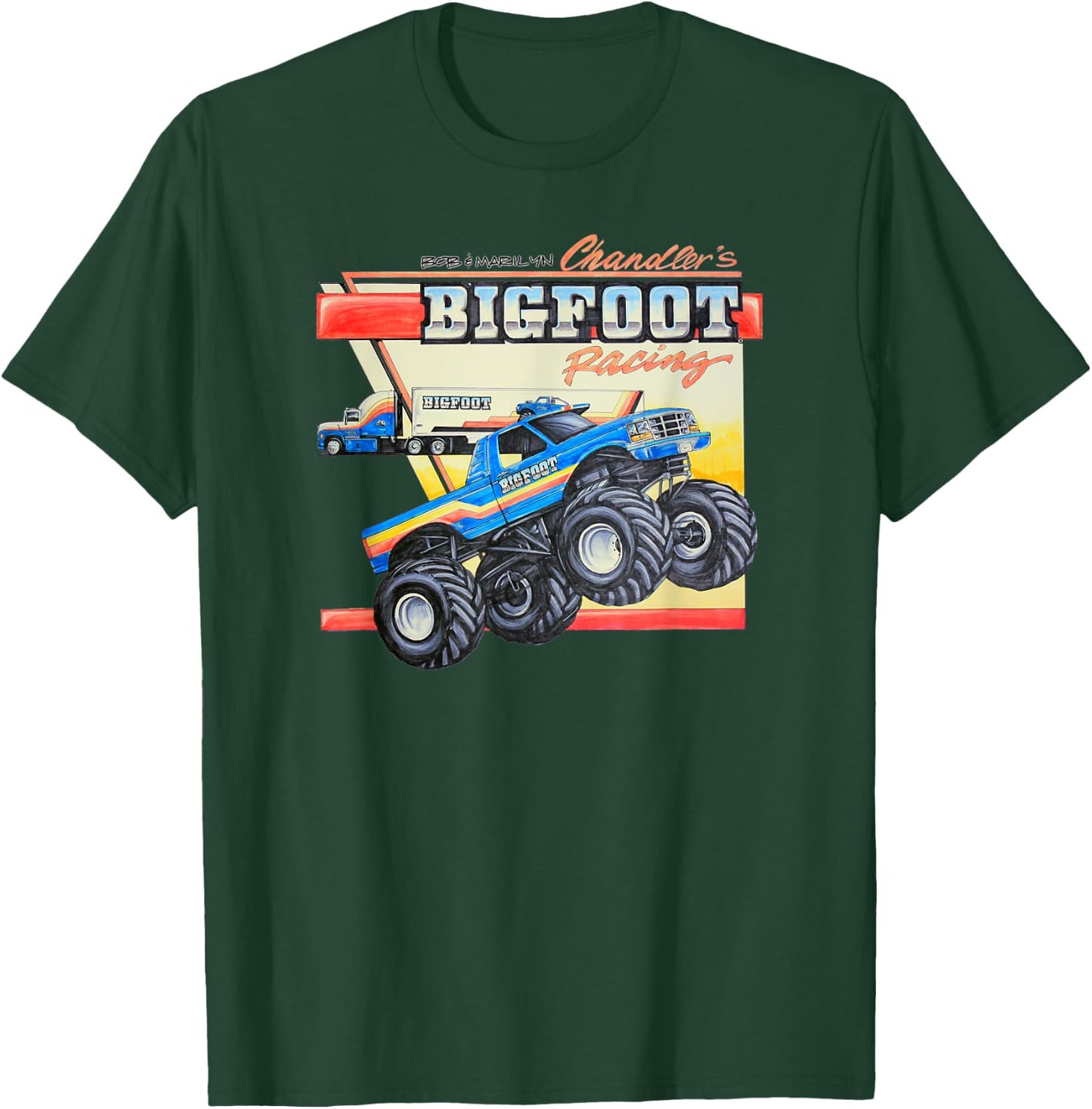 Bob & Marilyn Chandler's BIGFOOT Racing T-Shirt - T-Shirt | Forest