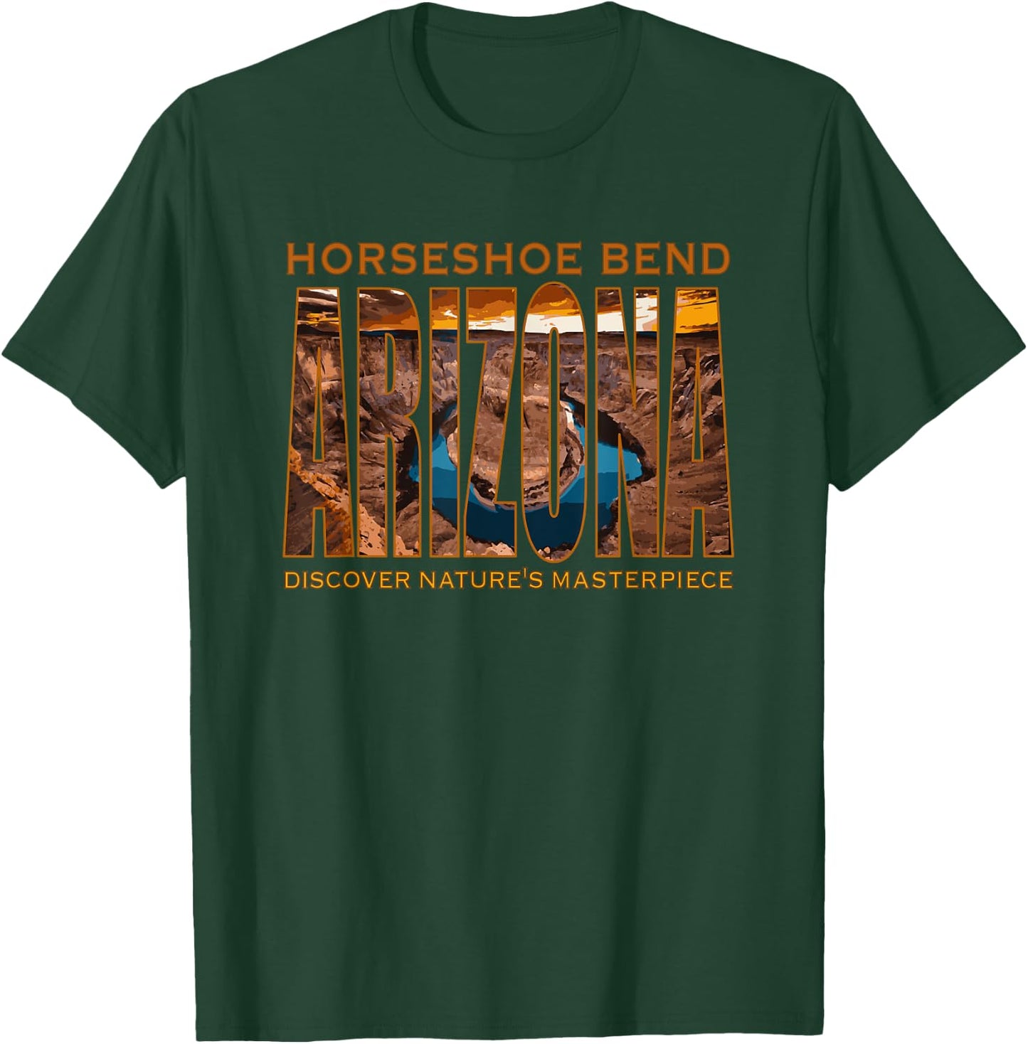 Horseshoe Bend Arizona Desert Hiking RV Travel Family Trip T-Shirt - T-Shirt | Forest