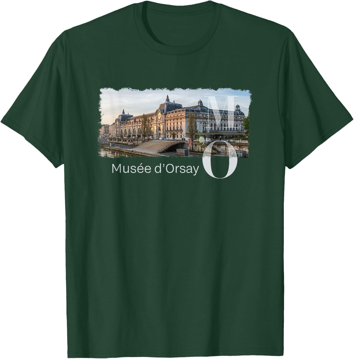 Musée d'Orsay Art Museum Exterior Paris France , Black, S T-Shirt - T-Shirt | Forest
