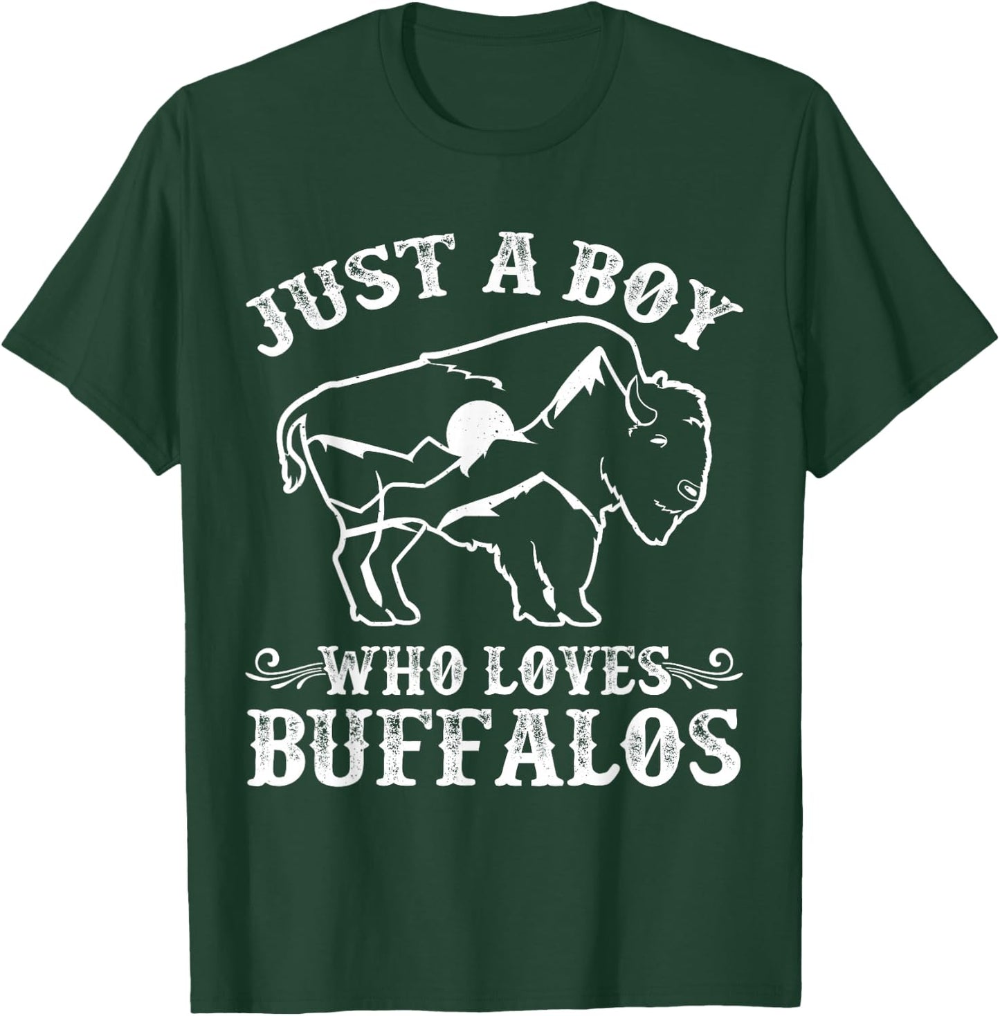 Buffalo Bison Toddler Boys Kids T-Shirt - T-Shirt | Forest