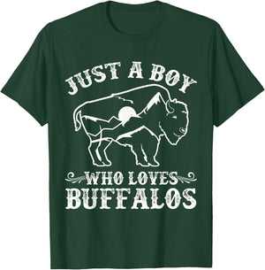 Buffalo Bison Toddler Boys Kids T-Shirt - T-Shirt | Forest