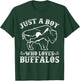 Buffalo Bison Toddler Boys Kids T-Shirt - T-Shirt | Forest