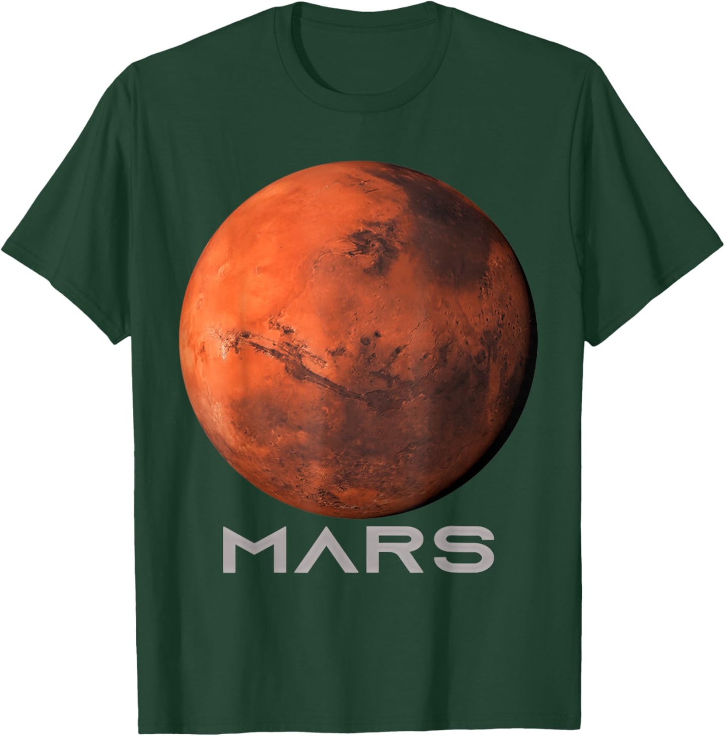Mars Planet Shirt, Solar System Planet , Men, Children, , black T-Shirt - T-Shirt | Forest