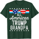 All American Trump Grandpa American Flag Sunglasses Trump T-Shirt - T-Shirt | Forest