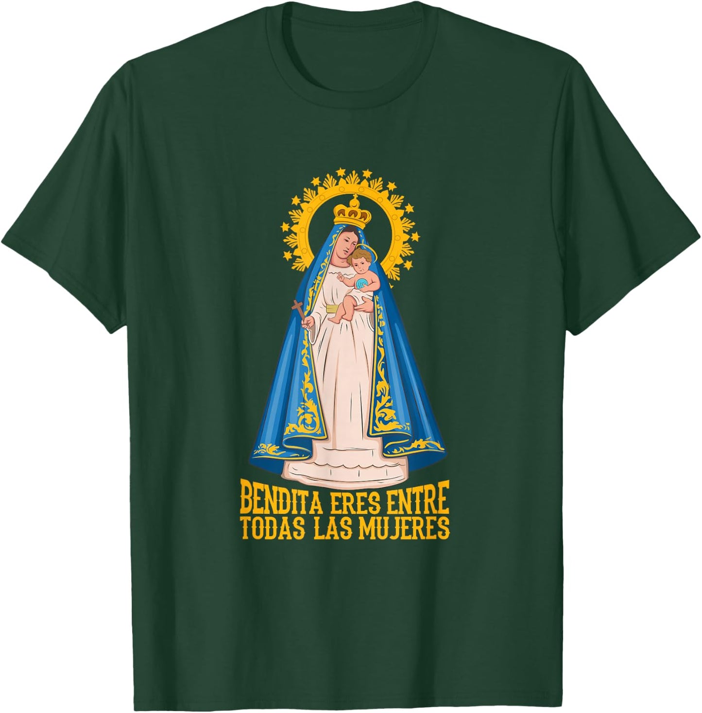 Virgen de la Caridad del Cobre. Bendita entre las mujeres. T-Shirt - T-Shirt | Forest