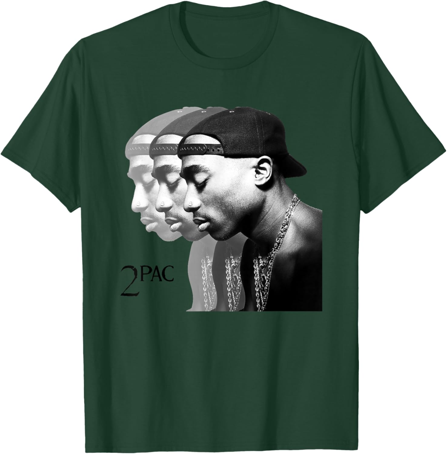 Tupac Shakur , Erwachsene, Musikfans, , Kurzarm, , Blau, S T-Shirt - T-Shirt | Forest