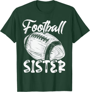 Football Sister Women Family Matching Players Mothers Day T-Shirt - T-Shirt | Forest