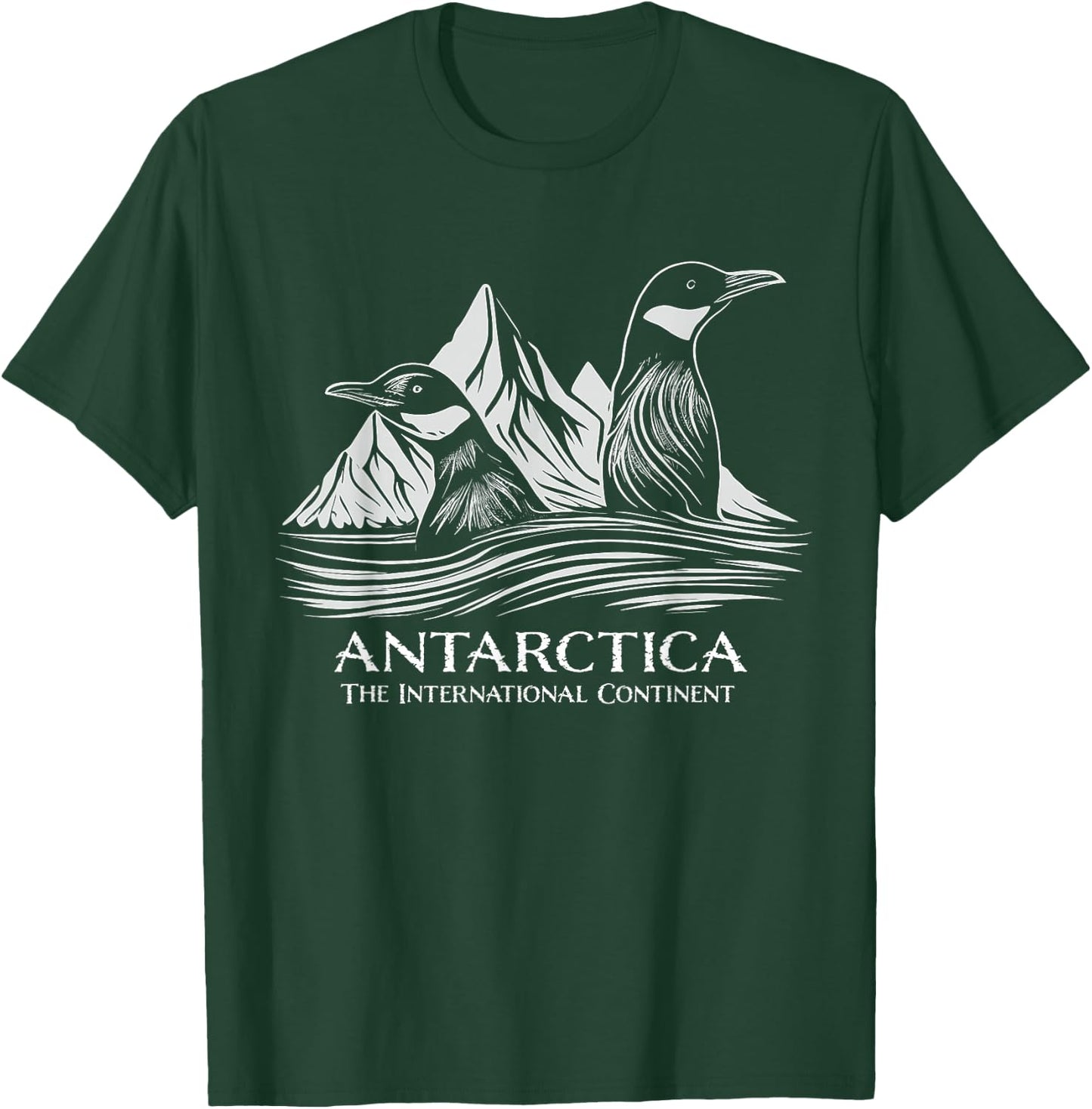 Antarctica Cute Penguins Antarctic Research Souvenir T-Shirt - T-Shirt | Forest