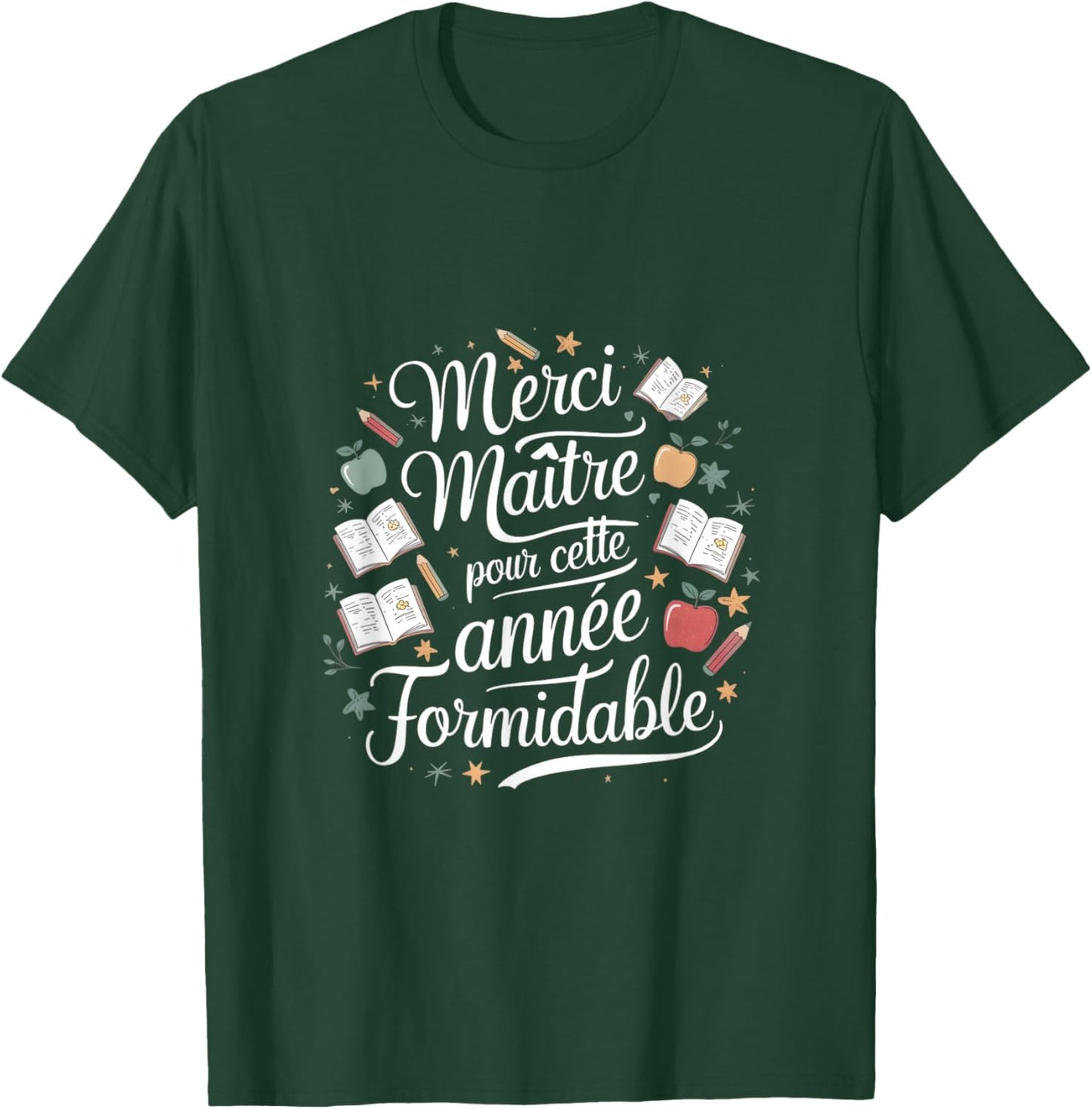 Thank you master for this year great teacher school , Black, S T-Shirt - T-Shirt | Forest