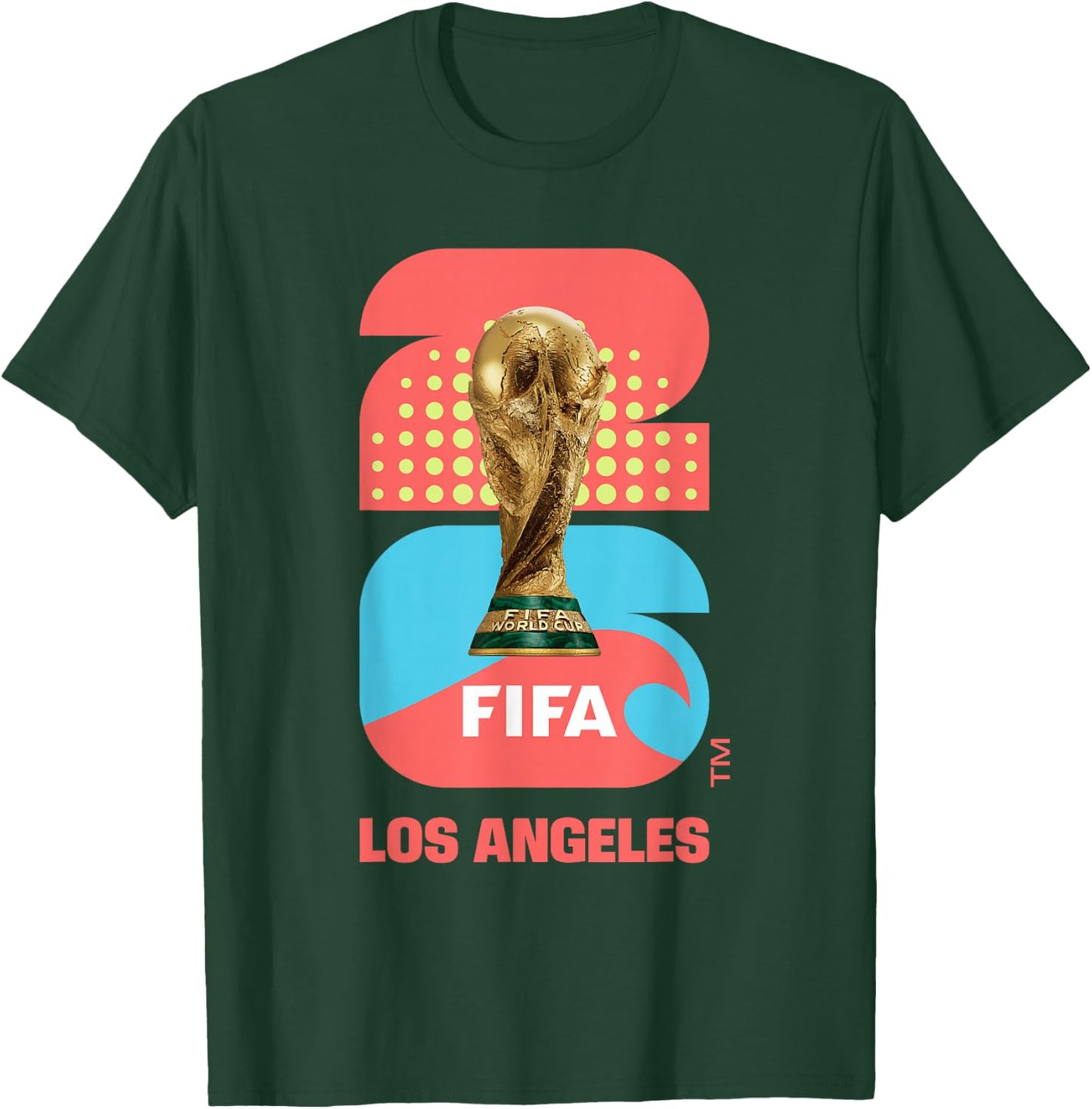 FIFA World CUP26 Los Angeles Trophée Couleur T-Shirt - T-Shirt | Forest