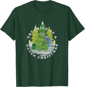 Disney Christmas The Muppets Kermit Dreaming of Green T-Shirt - T-Shirt | Forest