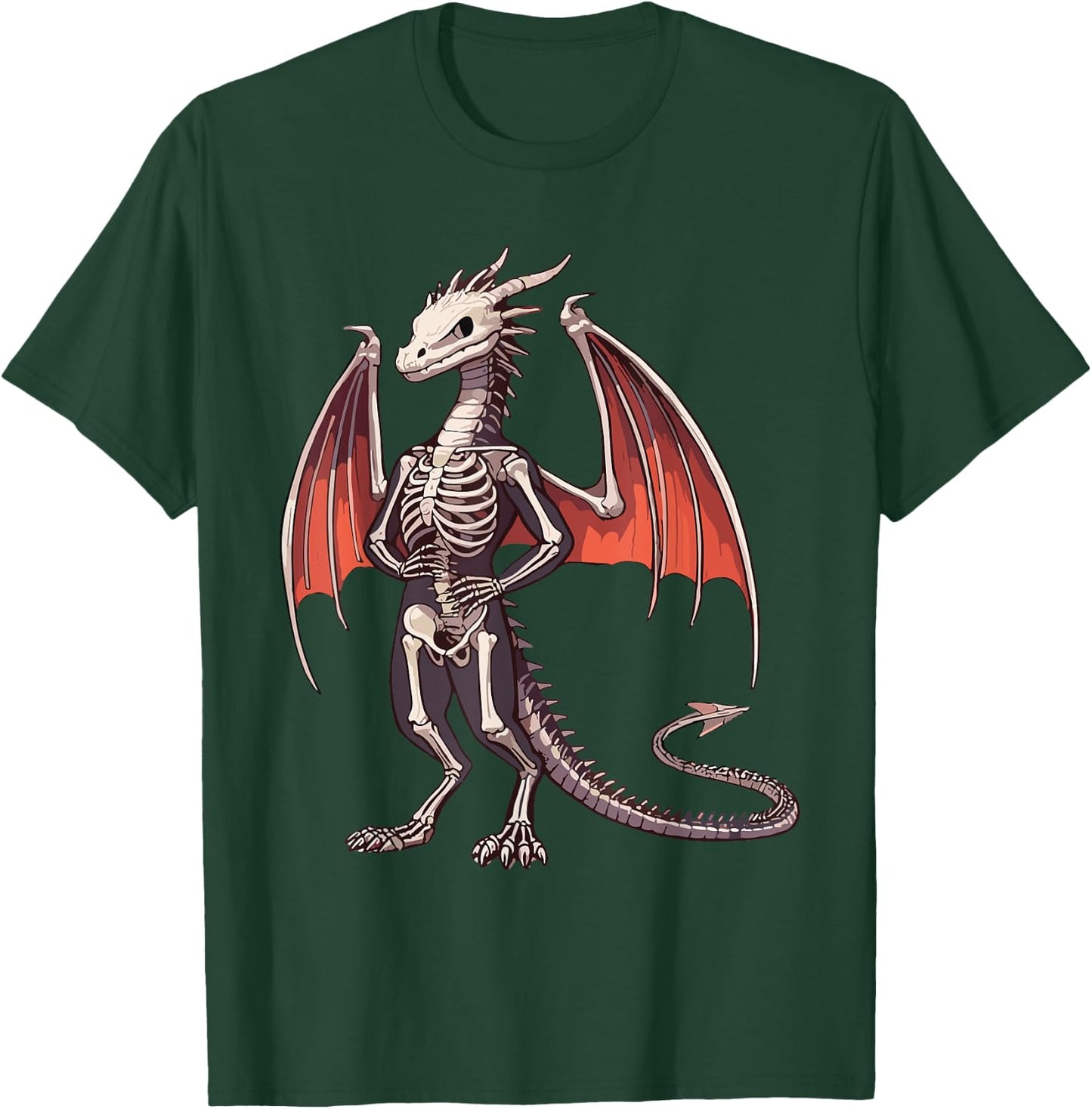 X-ray Dragon Body Anatomy Radiography Skeleton T-Shirt - T-Shirt | Forest