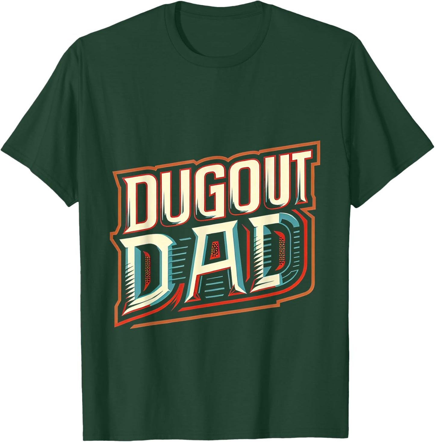 Dugout Dad T-Shirt - T-Shirt | Forest