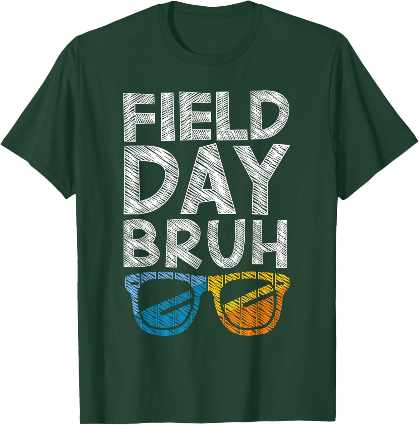 Vintage Field Day Bruh Fun Day Field Trip Student Teacher T-Shirt - T-Shirt | Forest